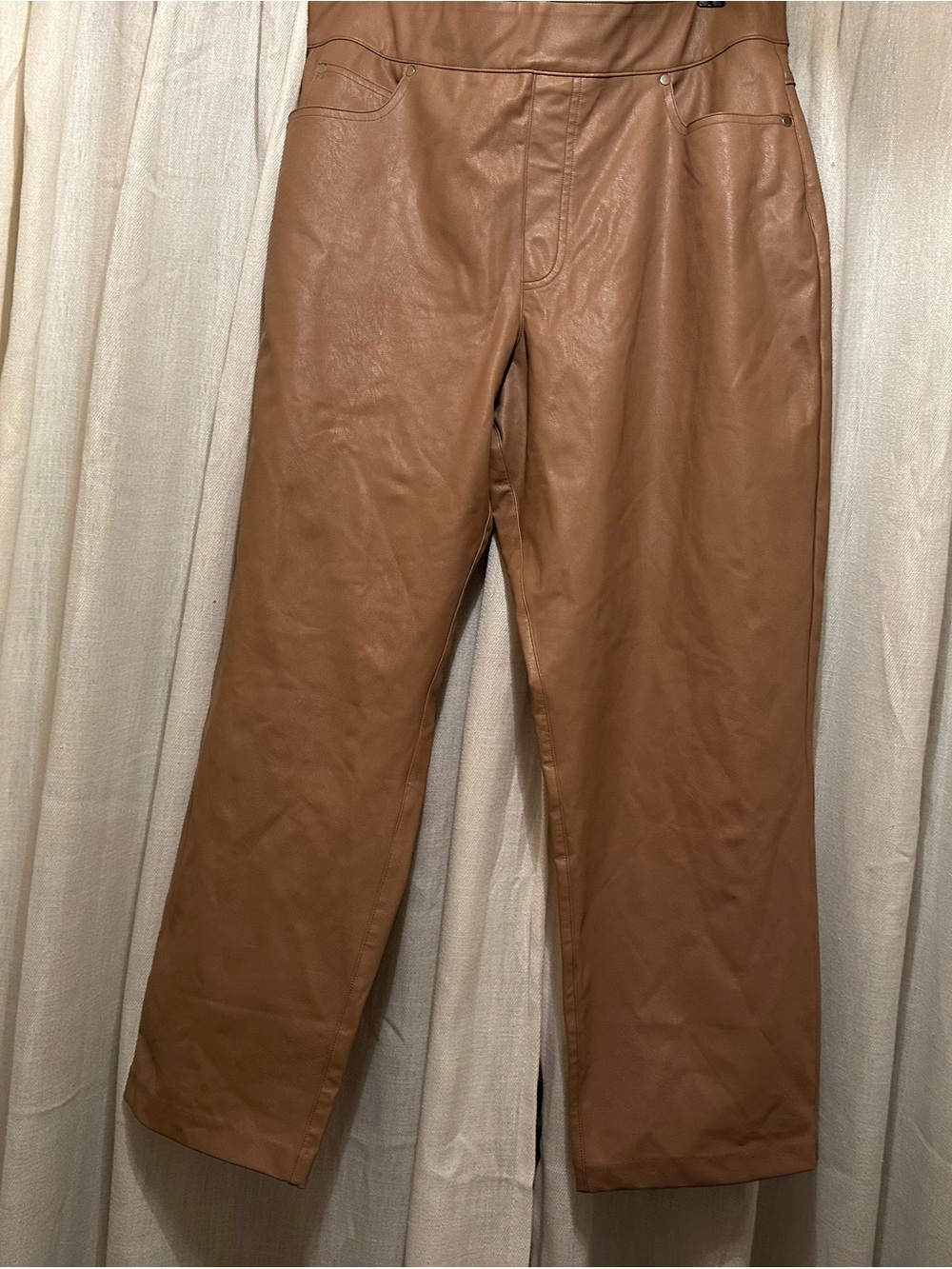 SPANX Slim Straight Faux Leather Pants